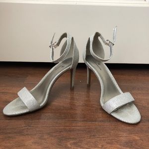 Silver Strap Heels